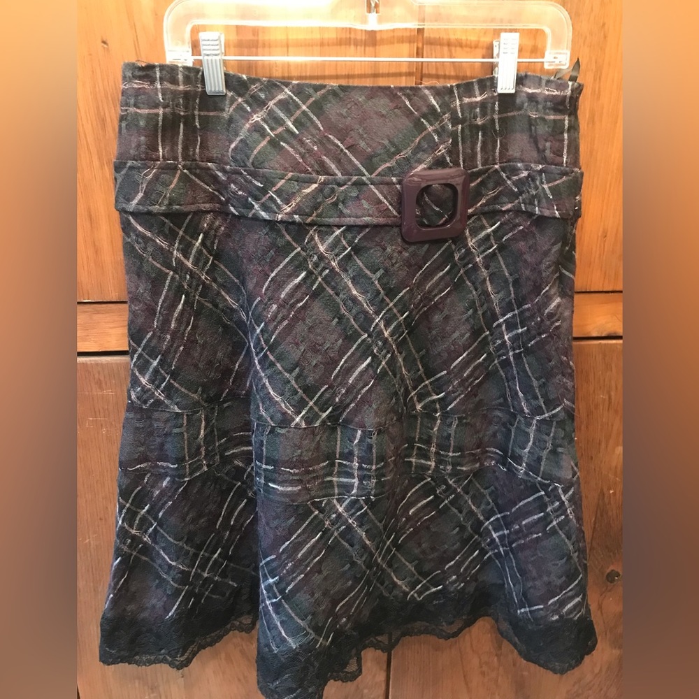 Linea Domani Lovely Plaid Skirt - Size 10P